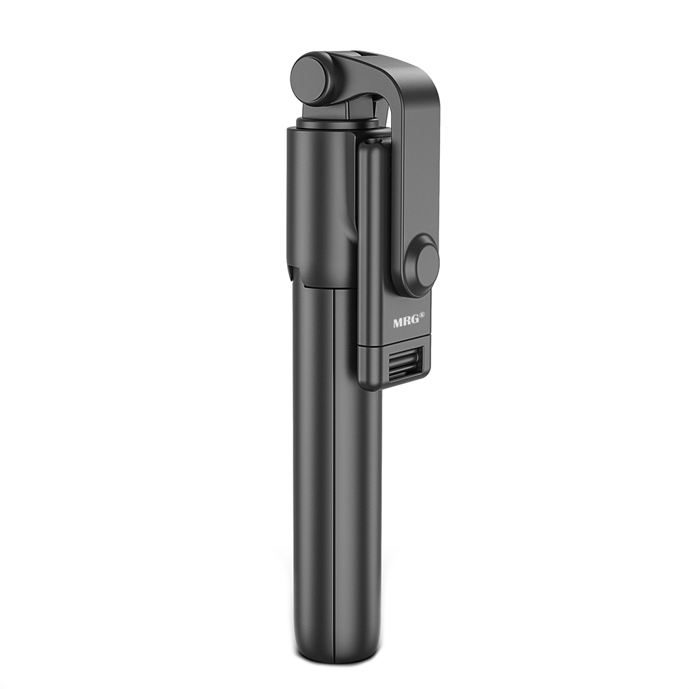 Selfie Stick MRG MR1, Pentru telefon, Trepied, 360 grade, Negru